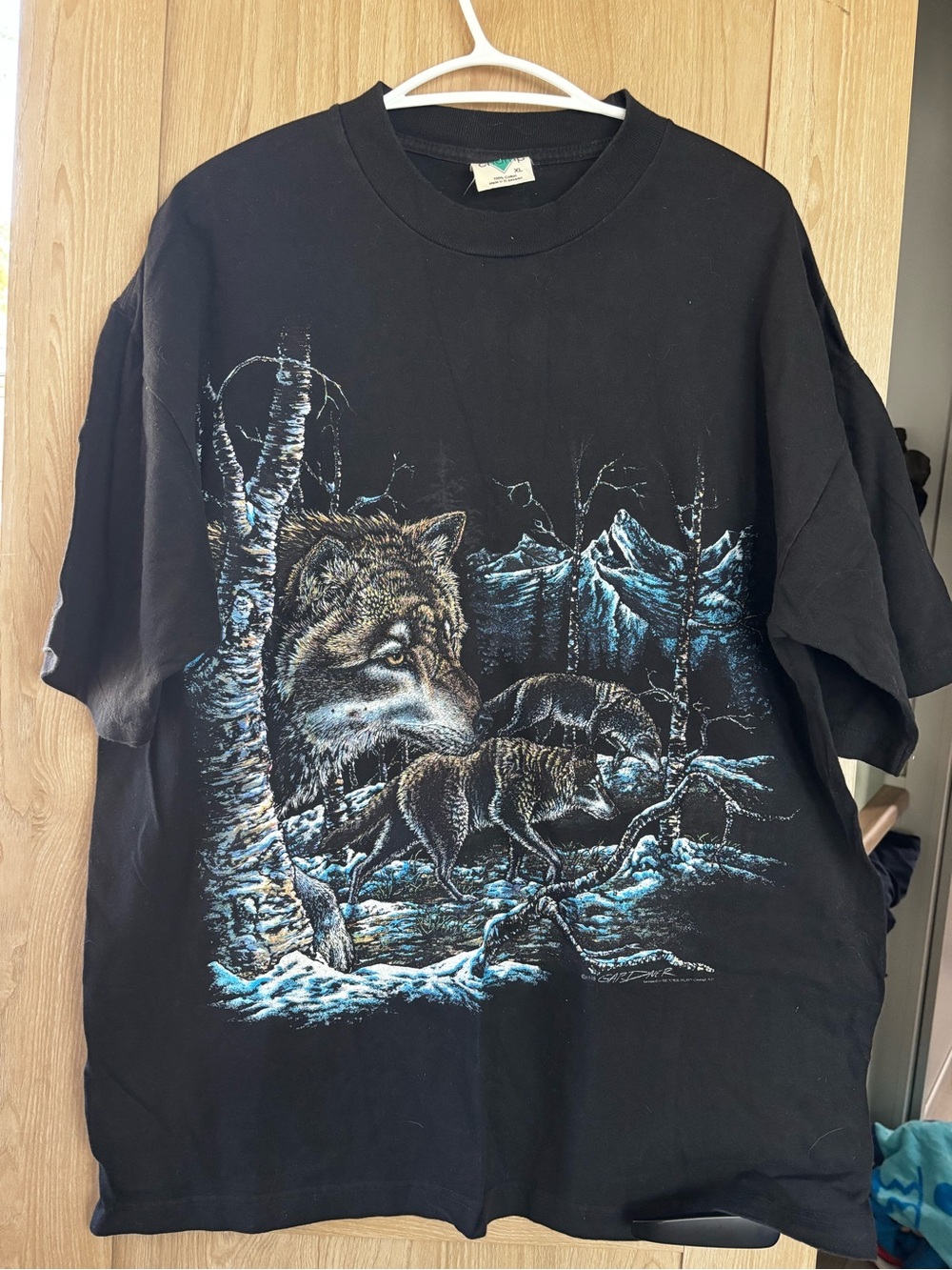 Vintage Wolf T Shirt Mens XL